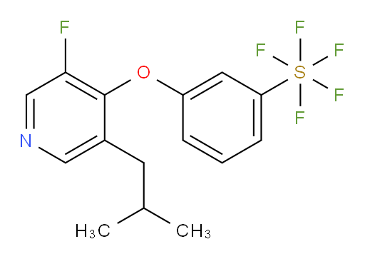 3-((3-fluoro-5-isobutylpyridin-4-yl)oxy)(pentafluoromercapto)benzene