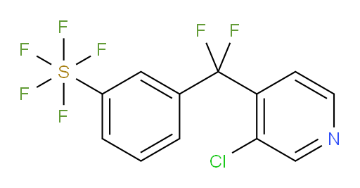 3-((3-chloropyridin-4-yl)difluoromethyl)(pentafluoromercapto)benzene