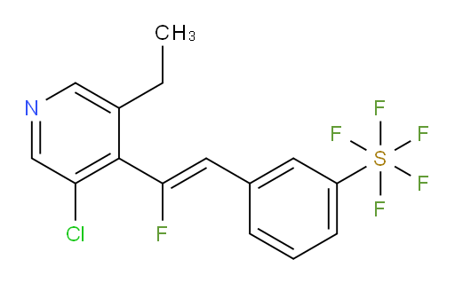 (Z)-3-(2-(3-chloro-5-ethylpyridin-4-yl)-2-fluorovinyl)(pentafluoromercapto)benzene