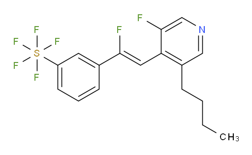 (Z)-3-(2-(3-butyl-5-fluoropyridin-4-yl)-1-fluorovinyl)(pentafluoromercapto)benzene