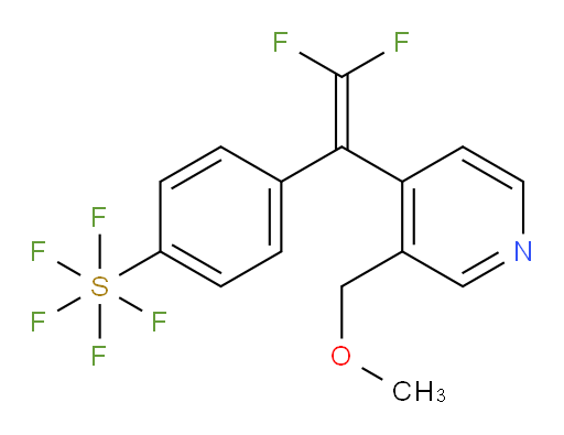 4-(2,2-difluoro-1-(3-(methoxymethyl)pyridin-4-yl)vinyl)(pentafluoromercapto)benzene