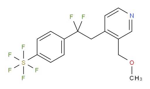 4-(1,1-difluoro-2-(3-(methoxymethyl)pyridin-4-yl)ethyl)(pentafluoromercapto)benzene