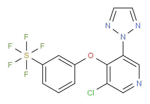 3-((3-chloro-5-(2H-1,2,3-triazol-2-yl)pyridin-4-yl)oxy)(pentafluoromercapto)benzene