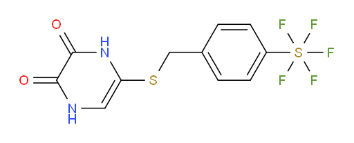 [4-[[(1,4,5,6-tetrahydro-5,6-dioxo-2-pyrazinyl)thio]methyl]phenyl]sulfur pentafluoride