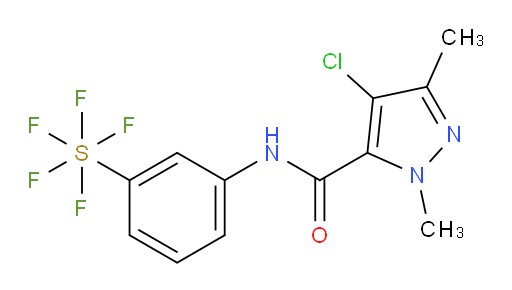 [3-[[(4-Chloro-1,3-dimethyl-1H-pyrazol-5-yl)carbonyl]amino]phenyl]sulfur pentafluoride