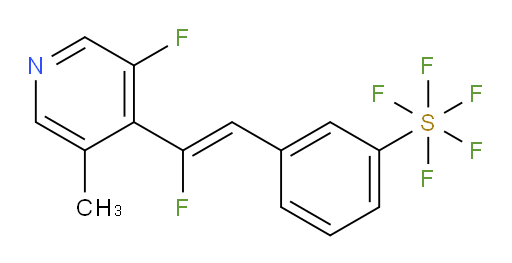 (Z)-3-(2-fluoro-2-(3-fluoro-5-methylpyridin-4-yl)vinyl)(pentafluoromercapto)benzene