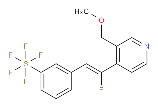 (Z)-3-(2-fluoro-2-(3-(methoxymethyl)pyridin-4-yl)vinyl)(pentafluoromercapto)benzene