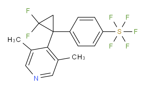 4-(1-(3,5-dimethylpyridin-4-yl)-2,2-difluorocyclopropyl)(pentafluoromercapto)benzene