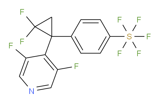 4-(1-(3,5-difluoropyridin-4-yl)-2,2-difluorocyclopropyl)(pentafluoromercapto)benzene