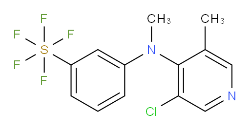 3-((3-chloro-5-methylpyridin-4-yl)(methyl)amino)(pentafluoromercapto)benzene