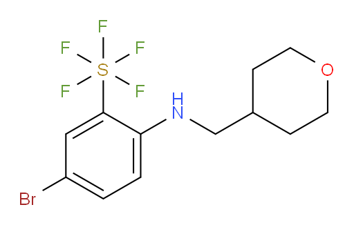 [5-Bromo-2-[[(tetrahydro-2H-pyran-4-yl)methyl]amino]phenyl]sulfur pentafluoride