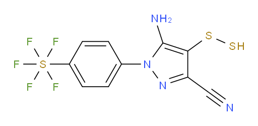 [4-[5-Amino-3-cyano-4-(thiosulfeno)-1H-pyrazol-1-yl]phenyl]sulfur pentafluoride