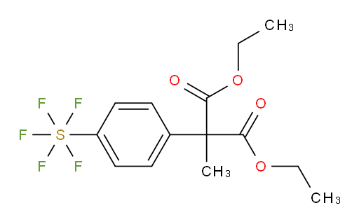 [4-[2-Ethoxy-1-(ethoxycarbonyl)-1-methyl-2-oxoethyl]phenyl]sulfur pentafluoride