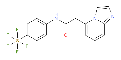 [4-[(2-imidazo[1,2-a]pyridine-5-yl-1-oxoethyl)amino]phenyl]sulfur pentafluoride