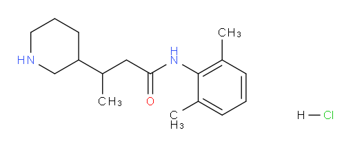 N-(2,6-dimethylphenyl)-3-(piperidin-3-yl)butanamide hydrochloride