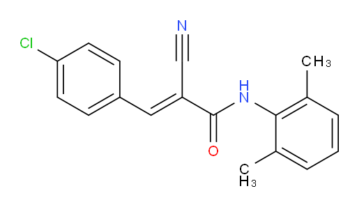 (E)-3-(4-chlorophenyl)-2-cyano-N-(2,6-dimethylphenyl)acrylamide