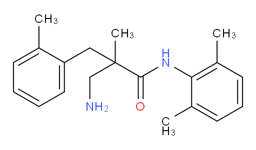 3-amino-N-(2,6-dimethylphenyl)-2-methyl-2-(2-methylbenzyl)propanamide