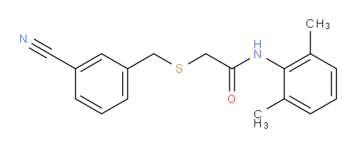 2-((3-cyanobenzyl)thio)-N-(2,6-dimethylphenyl)acetamide