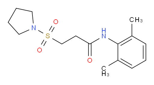 N-(2,6-dimethylphenyl)-3-(pyrrolidin-1-ylsulfonyl)propanamide
