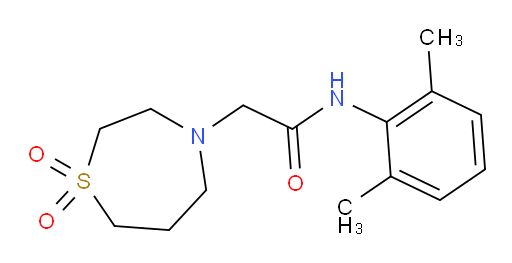N-(2,6-dimethylphenyl)-2-(1,1-dioxido-1,4-thiazepan-4-yl)acetamide