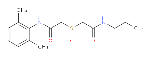 N-(2,6-dimethylphenyl)-2-((2-oxo-2-(propylamino)ethyl)sulfinyl)acetamide
