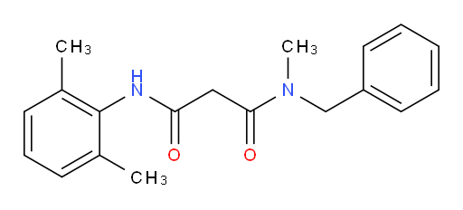 N1-benzyl-N3-(2,6-dimethylphenyl)-N1-methylmalonamide