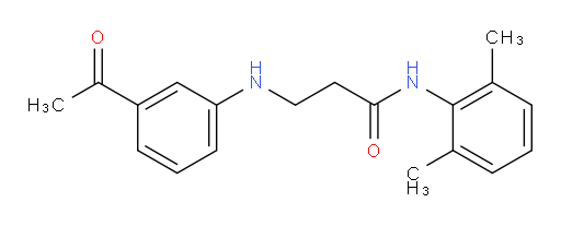 3-((3-acetylphenyl)amino)-N-(2,6-dimethylphenyl)propanamide