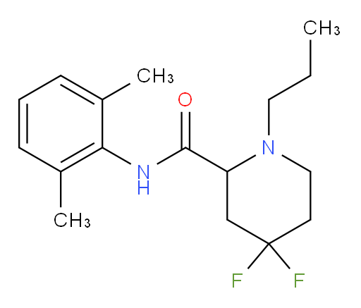 N-(2,6-dimethylphenyl)-4,4-difluoro-1-propylpiperidine-2-carboxamide