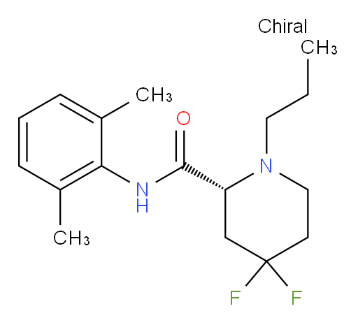 (R)-N-(2,6-dimethylphenyl)-4,4-difluoro-1-propylpiperidine-2-carboxamide