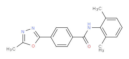 N-(2,6-dimethylphenyl)-4-(5-methyl-1,3,4-oxadiazol-2-yl)benzamide