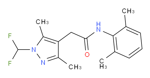 2-(1-(difluoromethyl)-3,5-dimethyl-1H-pyrazol-4-yl)-N-(2,6-dimethylphenyl)acetamide