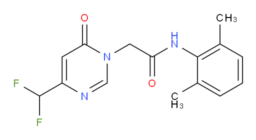 2-(4-(difluoromethyl)-6-oxopyrimidin-1(6H)-yl)-N-(2,6-dimethylphenyl)acetamide