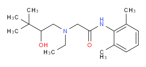N-(2,6-dimethylphenyl)-2-(ethyl(2-hydroxy-3,3-dimethylbutyl)amino)acetamide