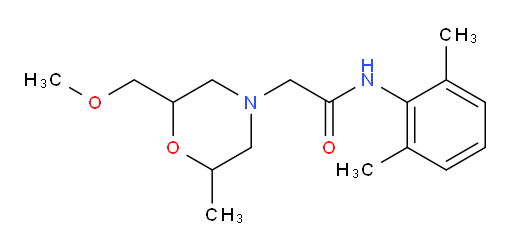 N-(2,6-dimethylphenyl)-2-(2-(methoxymethyl)-6-methylmorpholino)acetamide