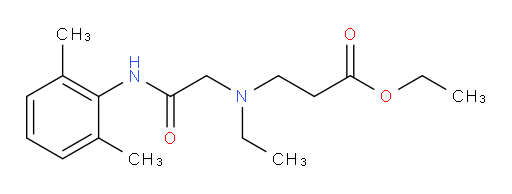 ethyl 3-((2-((2,6-dimethylphenyl)amino)-2-oxoethyl)(ethyl)amino)propanoate