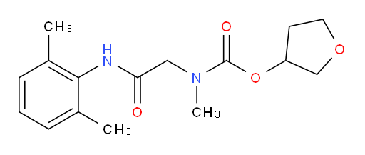 tetrahydrofuran-3-yl (2-((2,6-dimethylphenyl)amino)-2-oxoethyl)(methyl)carbamate