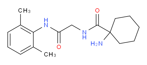 1-amino-N-(2-((2,6-dimethylphenyl)amino)-2-oxoethyl)cyclohexanecarboxamide