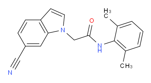 2-(6-cyano-1H-indol-1-yl)-N-(2,6-dimethylphenyl)acetamide