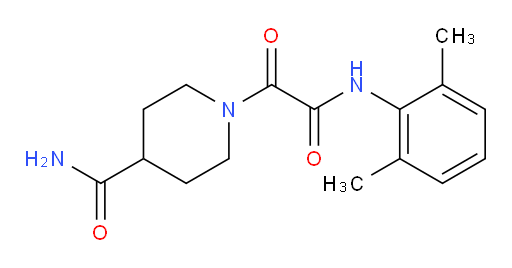 1-(2-((2,6-dimethylphenyl)amino)-2-oxoacetyl)piperidine-4-carboxamide