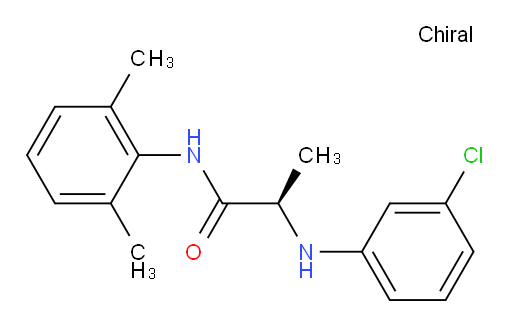 (R)-2-((3-chlorophenyl)amino)-N-(2,6-dimethylphenyl)propanamide