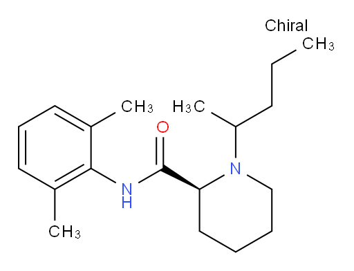 (2S)-N-(2,6-dimethylphenyl)-1-(pentan-2-yl)piperidine-2-carboxamide