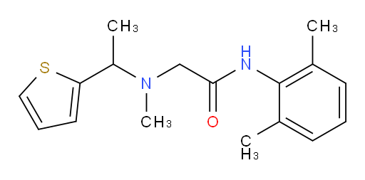 N-(2,6-dimethylphenyl)-2-(methyl(1-(thiophen-2-yl)ethyl)amino)acetamide