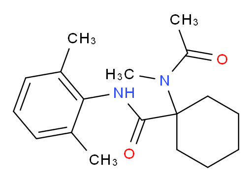N-(2,6-dimethylphenyl)-1-(N-methylacetamido)cyclohexanecarboxamide
