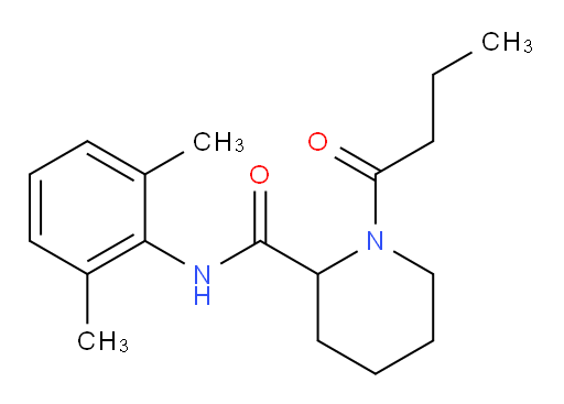 1-butyryl-N-(2,6-dimethylphenyl)piperidine-2-carboxamide