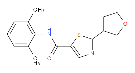 N-(2,6-dimethylphenyl)-2-(tetrahydrofuran-3-yl)thiazole-5-carboxamide