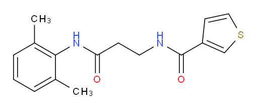 N-(3-((2,6-dimethylphenyl)amino)-3-oxopropyl)thiophene-3-carboxamide