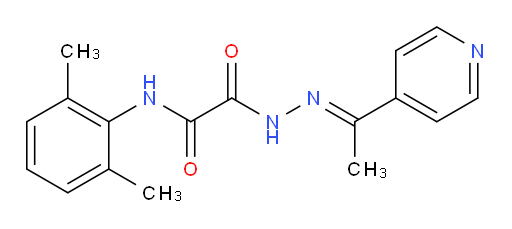 (E)-N-(2,6-dimethylphenyl)-2-oxo-2-(2-(1-(pyridin-4-yl)ethylidene)hydrazinyl)acetamide