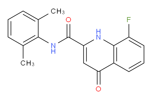 N-(2,6-dimethylphenyl)-8-fluoro-4-oxo-1,4-dihydroquinoline-2-carboxamide
