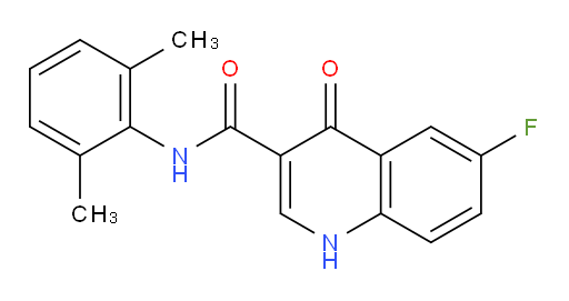 N-(2,6-dimethylphenyl)-6-fluoro-4-oxo-1,4-dihydroquinoline-3-carboxamide