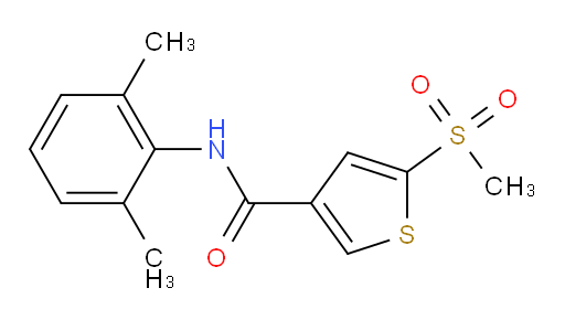 N-(2,6-dimethylphenyl)-5-(methylsulfonyl)thiophene-3-carboxamide